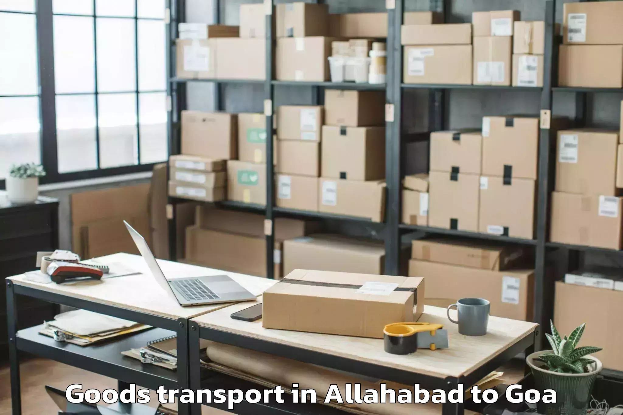 Professional Allahabad to Colvale Goods Transport